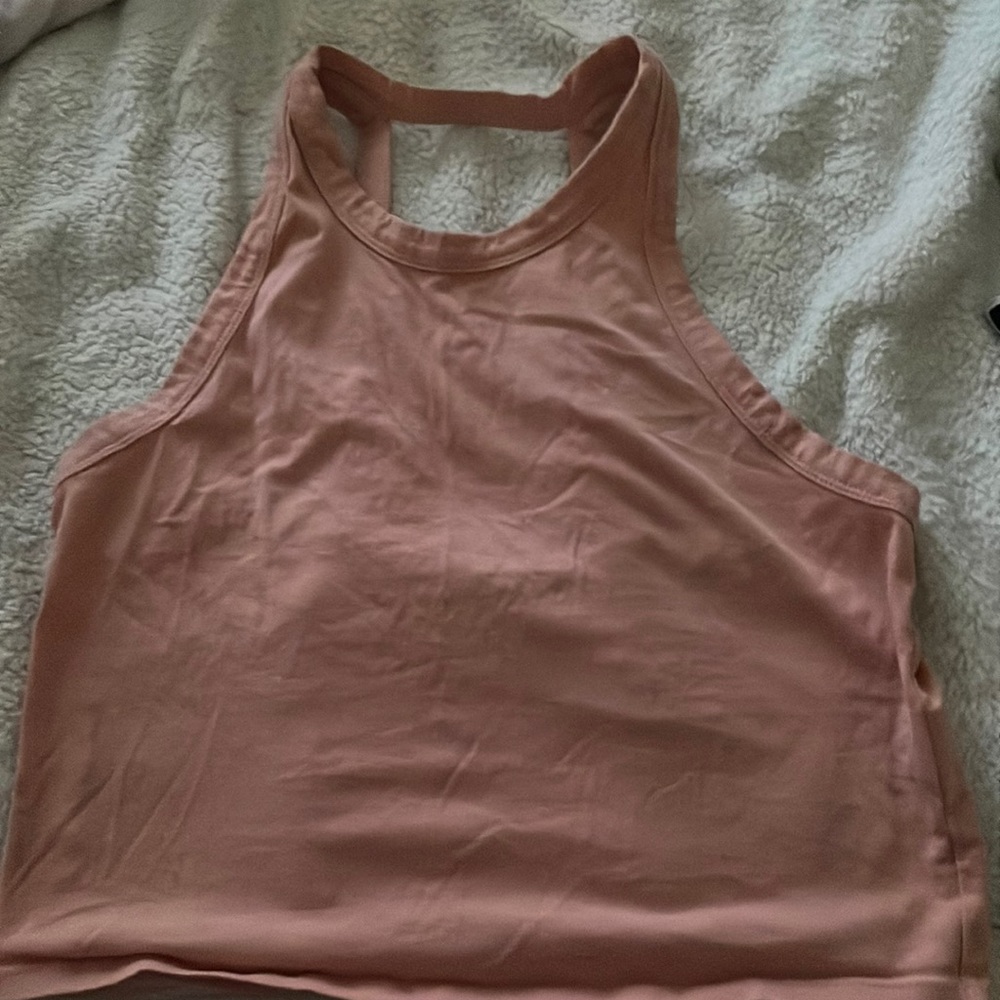 Peach crop top
